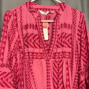 Beach Pink Geometric Dress